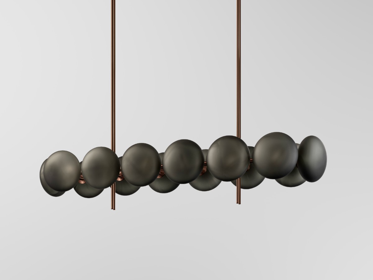 Ross Gardam Aeris Linear 214 Chandelier Bronzed
