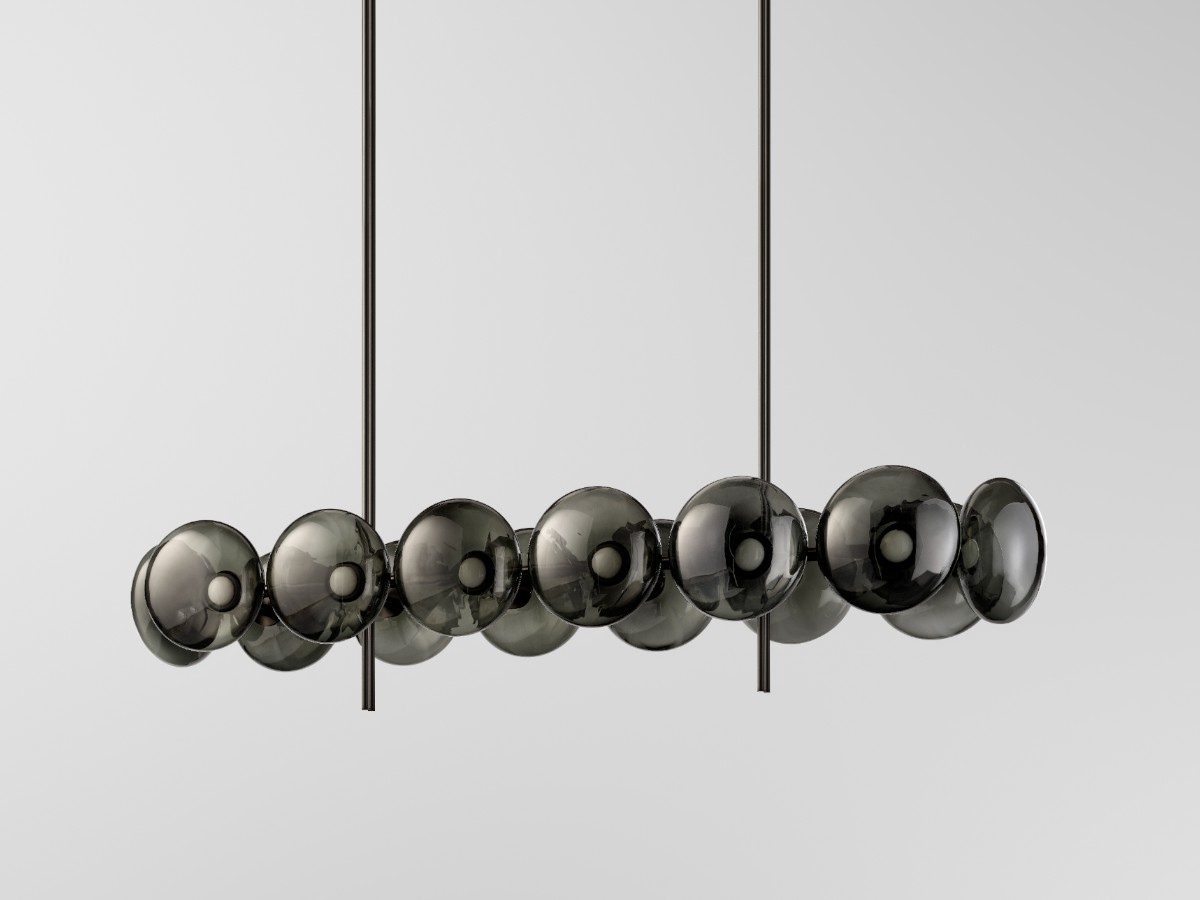 Ross Gardam Aeris Linear 214 Chandelier Blackened