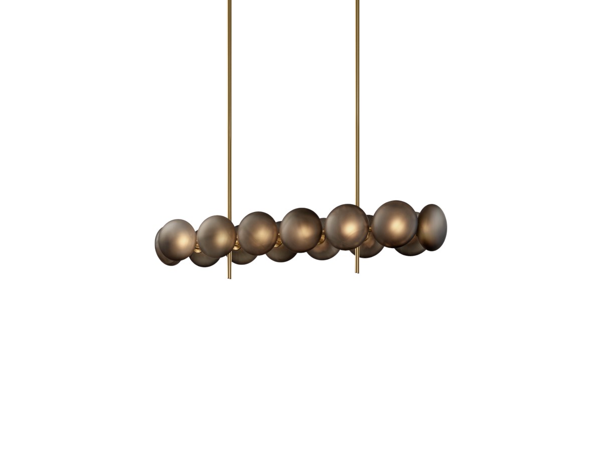 Ross Gardam Aeris Linear 214 Chandelier Brass