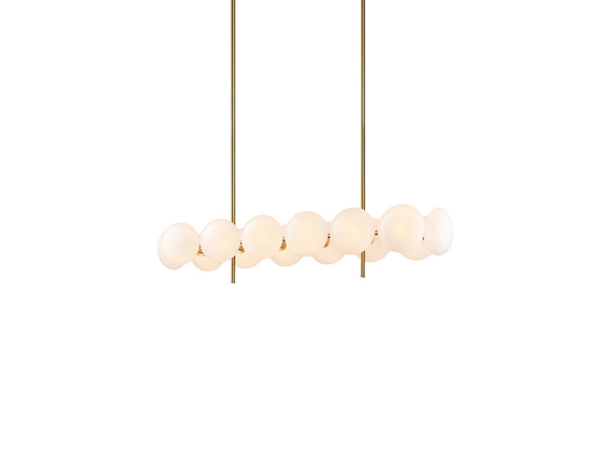 Ross Gardam Aeris Linear 214 Chandelier Brass