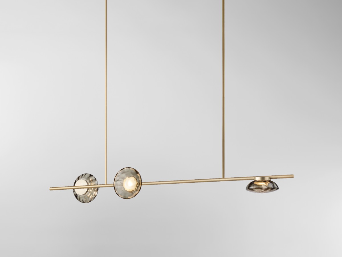 Ross Gardam Ceto Horizontal 23l Chandelier Double