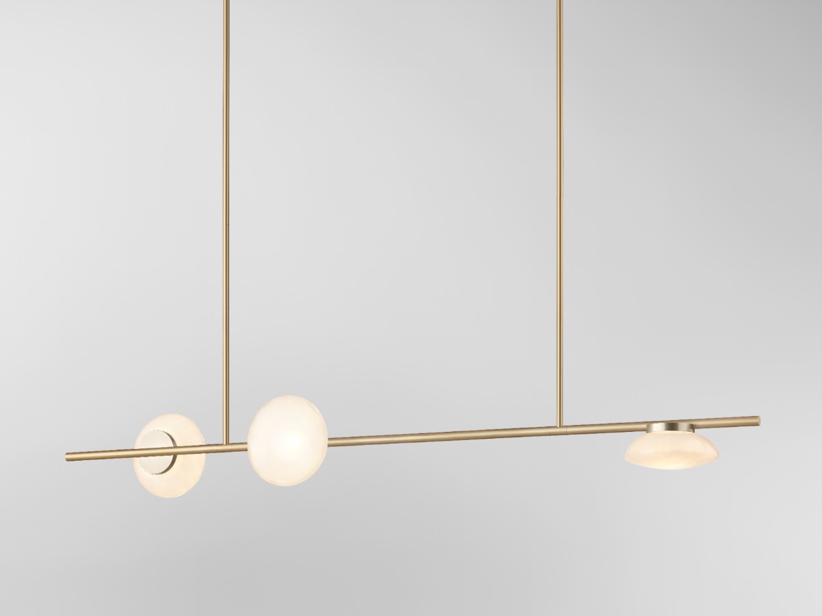 Ross Gardam Ceto Horizontal 23l Chandelier Double