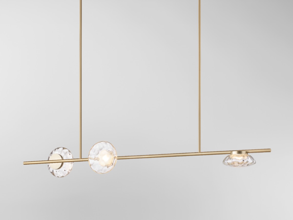 Ross Gardam Ceto Horizontal 23l Chandelier Double