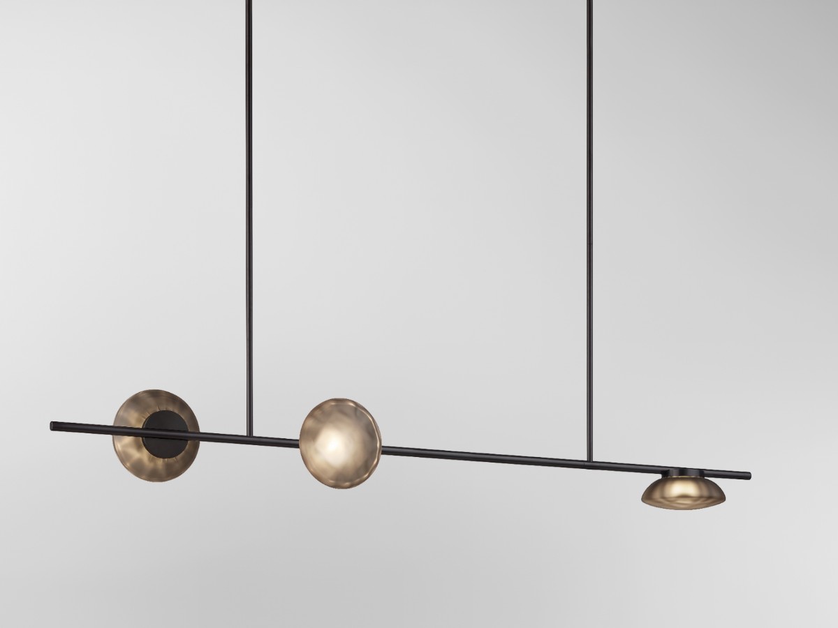 Ross Gardam Ceto Horizontal 23l Chandelier Double