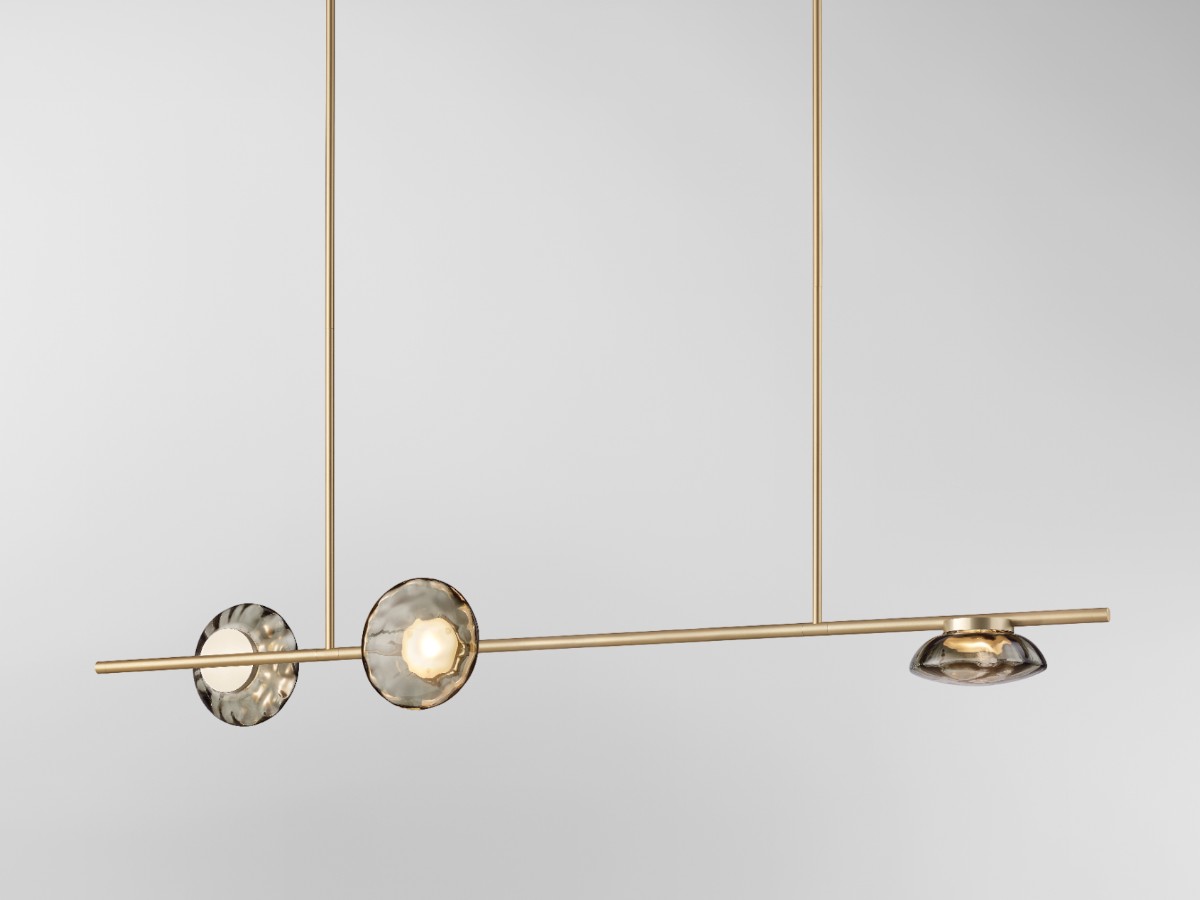 Ross Gardam Ceto Horizontal 23l Chandelier Double