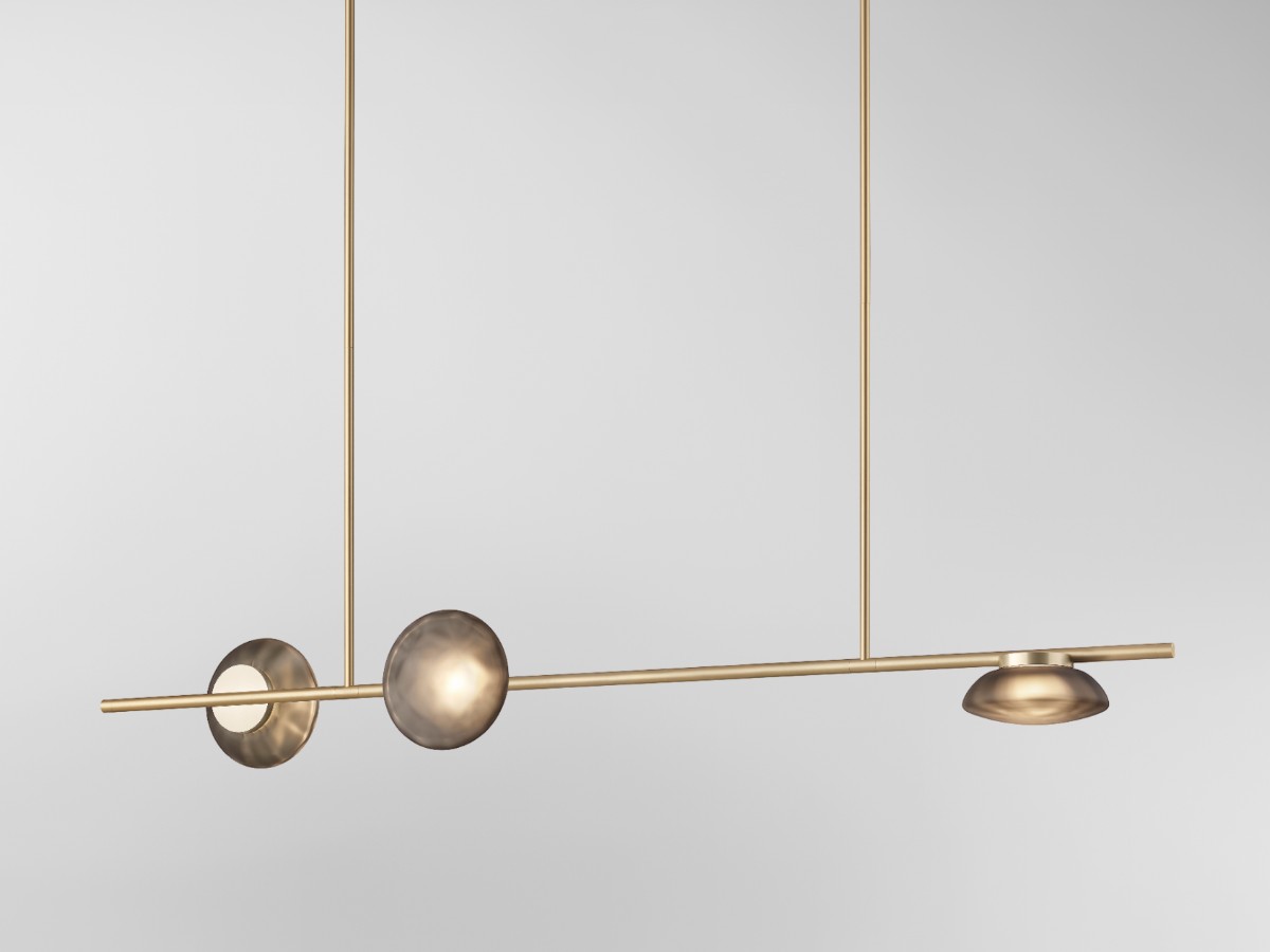 Ross Gardam Ceto Horizontal 23l Chandelier Double