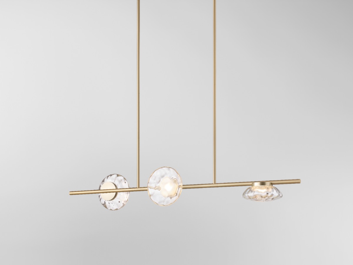 Ross Gardam Ceto Horizontal 23s Chandelier Double