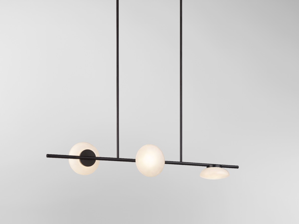 Ross Gardam Ceto Horizontal 23s Chandelier Double