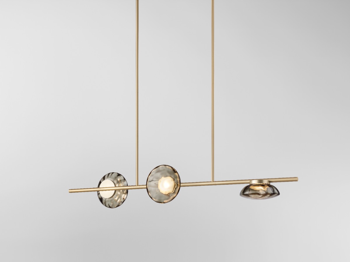 Ross Gardam Ceto Horizontal 23s Chandelier Double