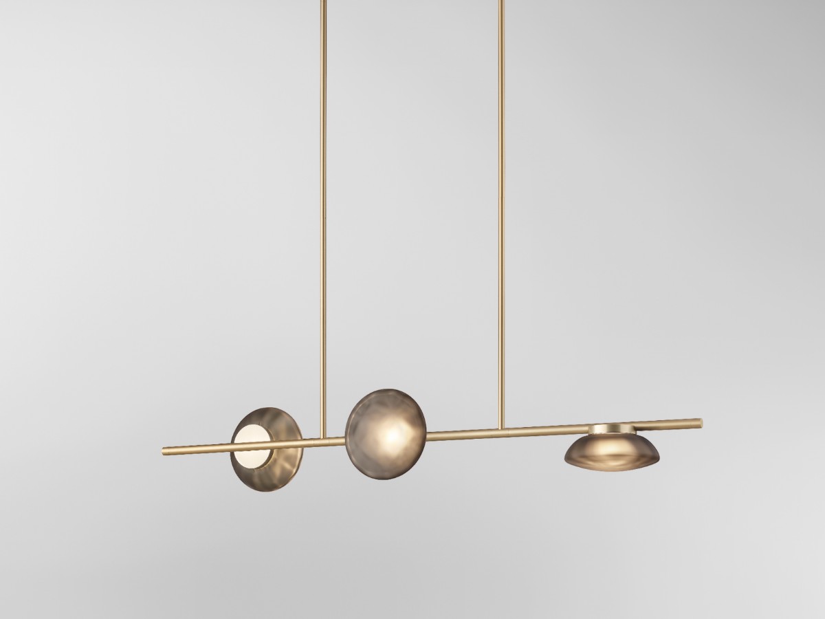 Ross Gardam Ceto Horizontal 23s Chandelier Double