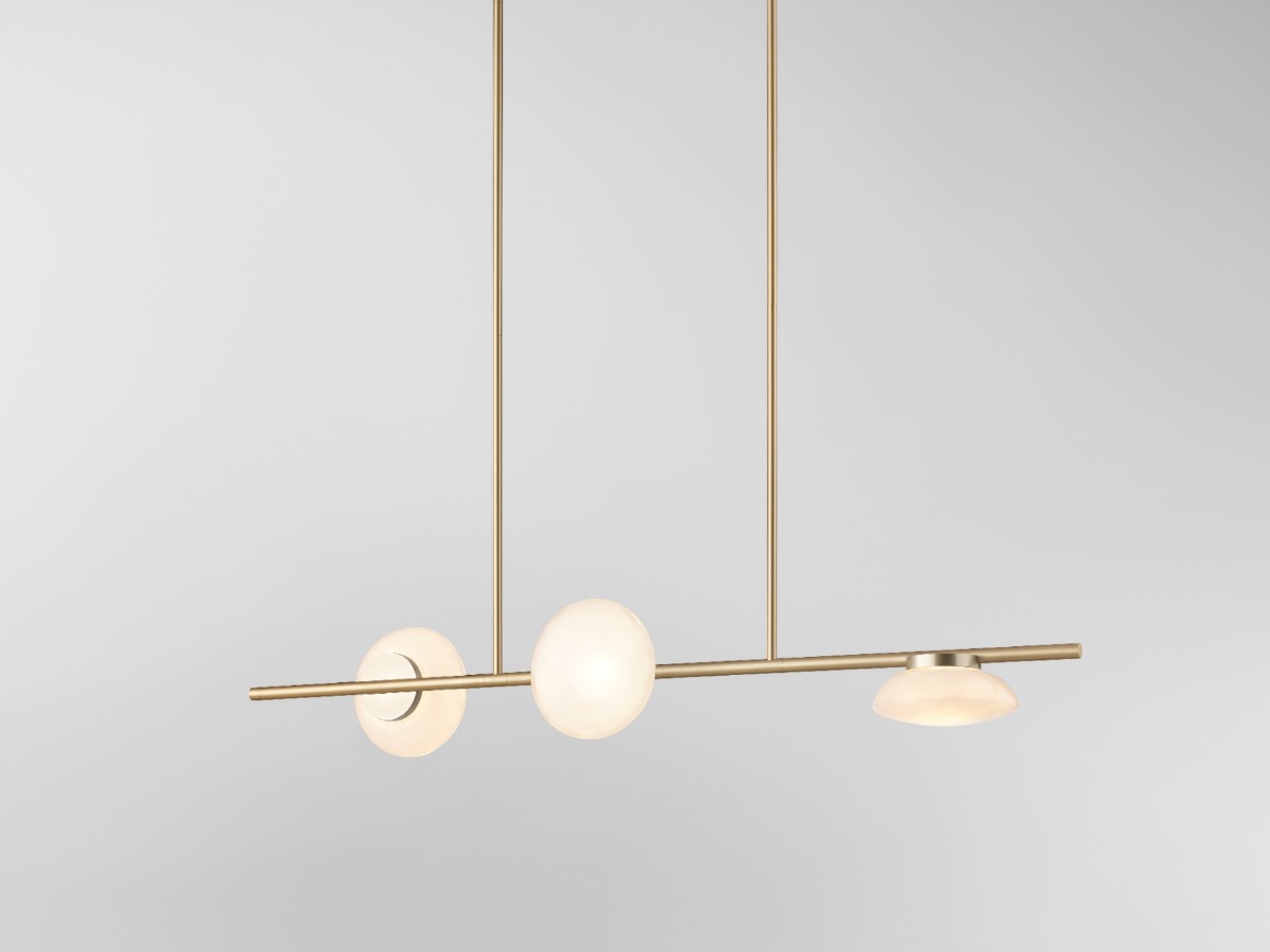 Ross Gardam Ceto Horizontal 23s Chandelier Double