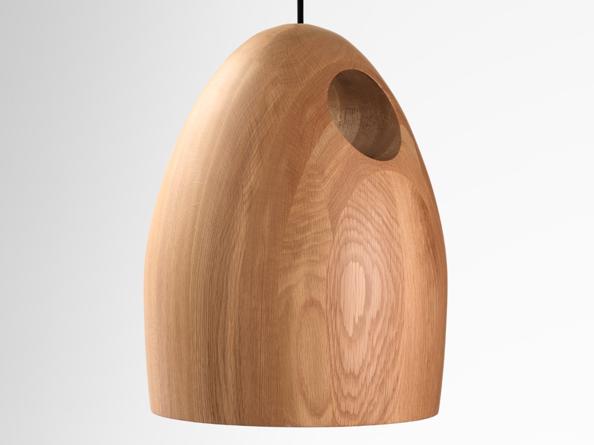 Ross Gardam Oak Standard Suspension Lamp