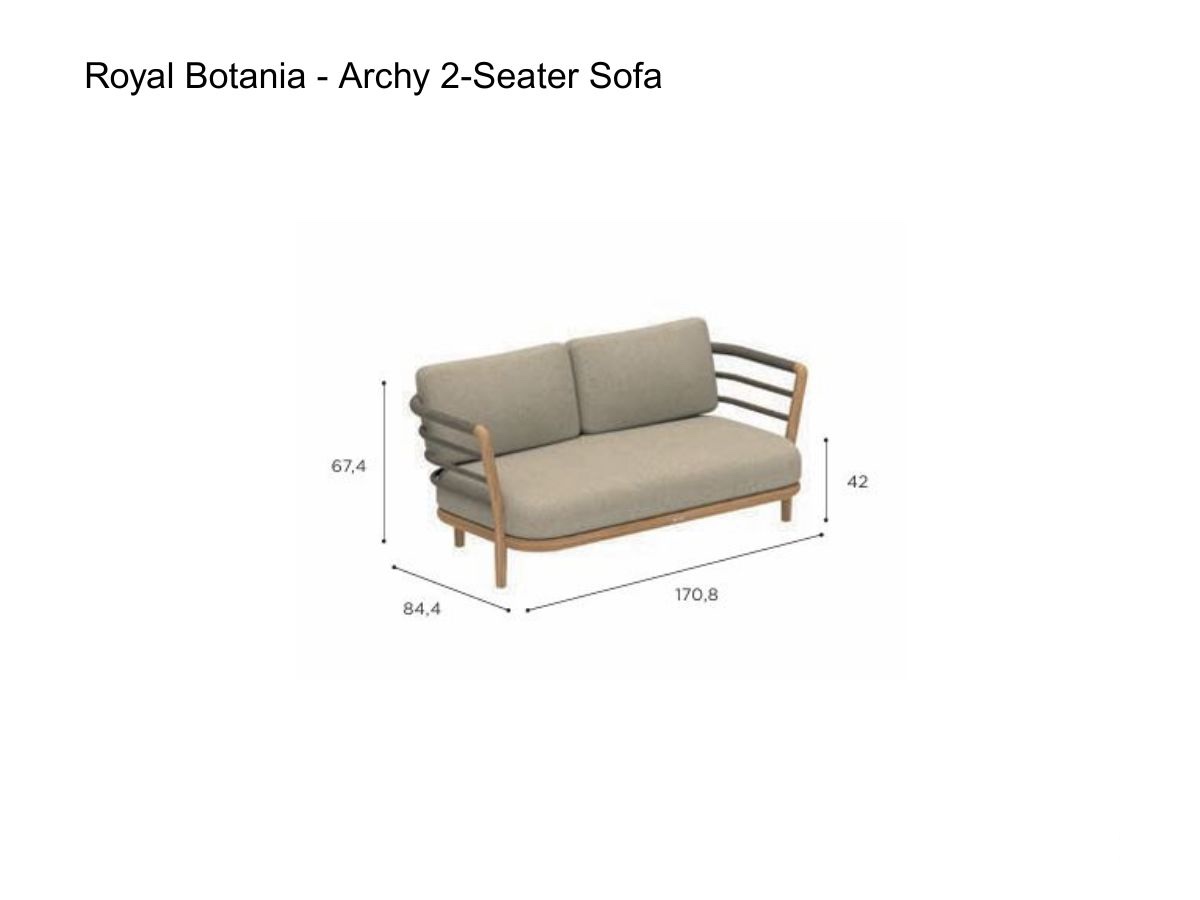 Royal Botania Archy 2 Seater Sofa