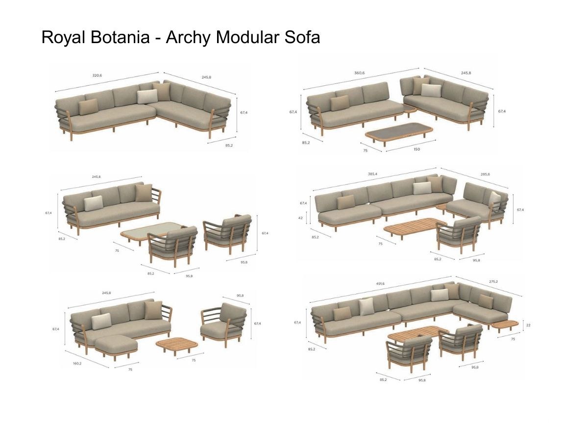 Royal Botania Archy Modular Sofa