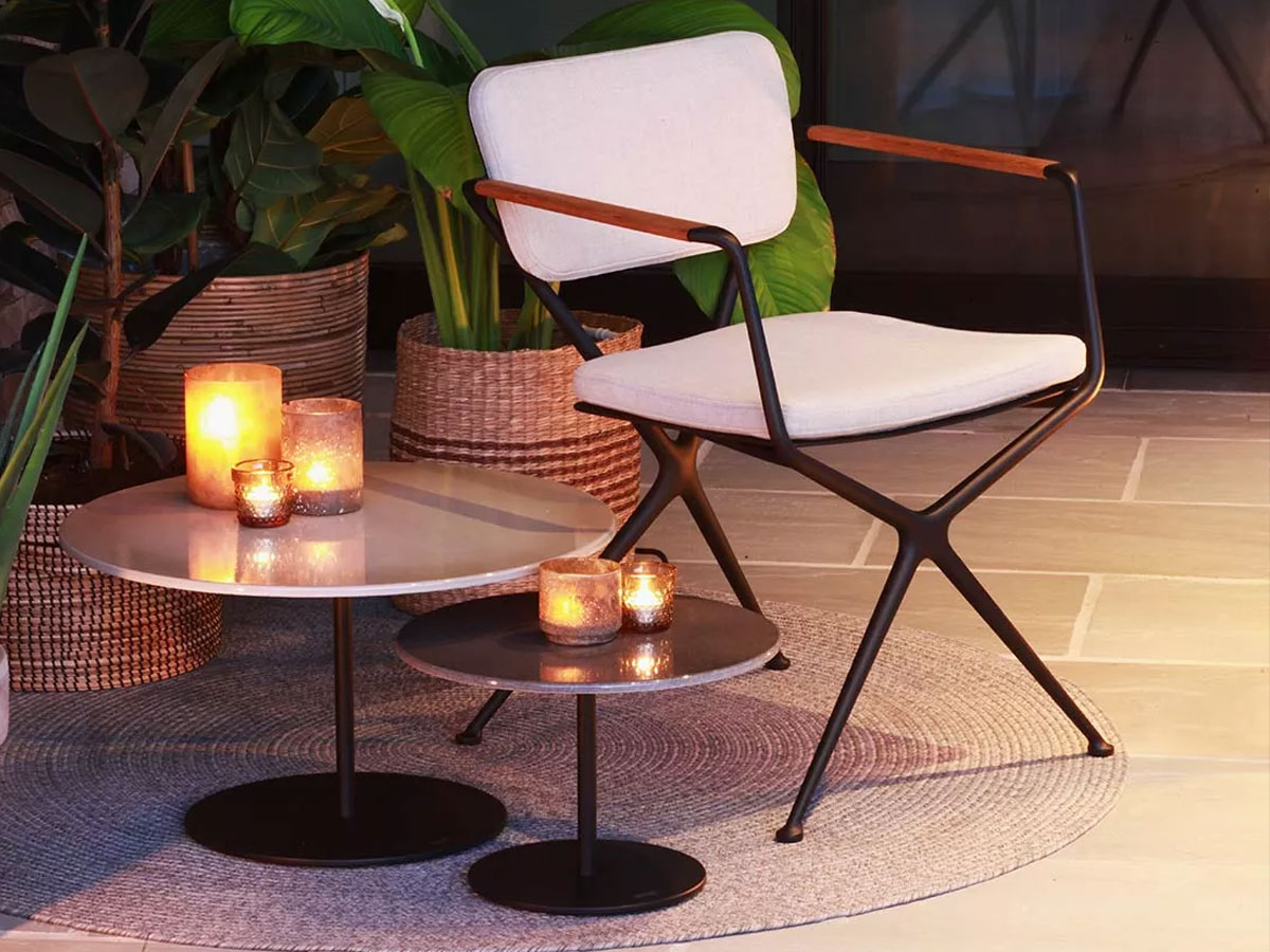 Royal Botania Butler Side Table O75x40 Cm A Ceramic Terra Sabbia