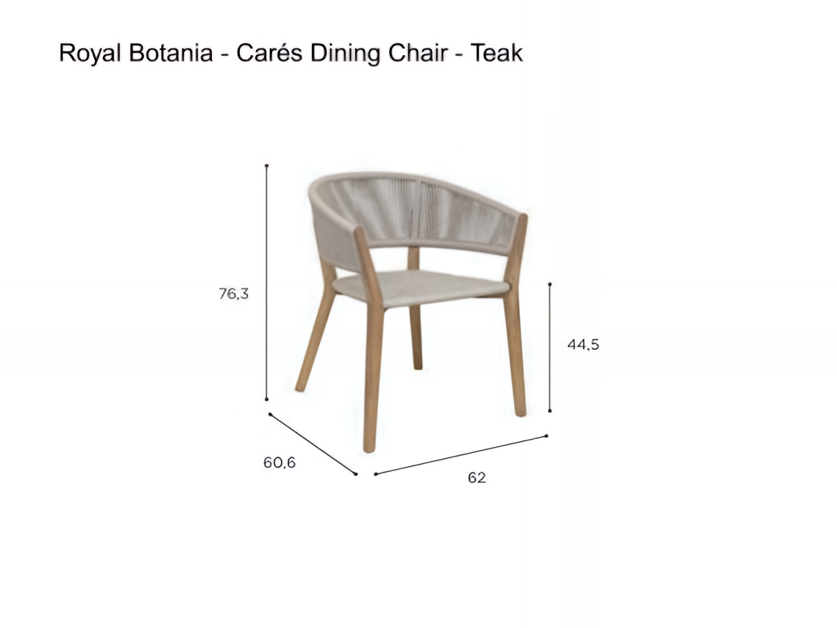 Royal Botania Cares Dining Chair Teak