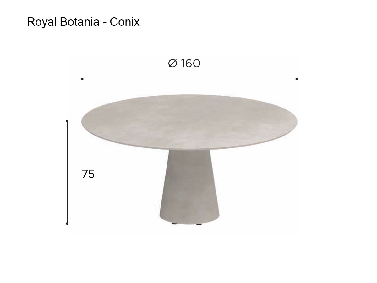Royal Botania Conix Round Table