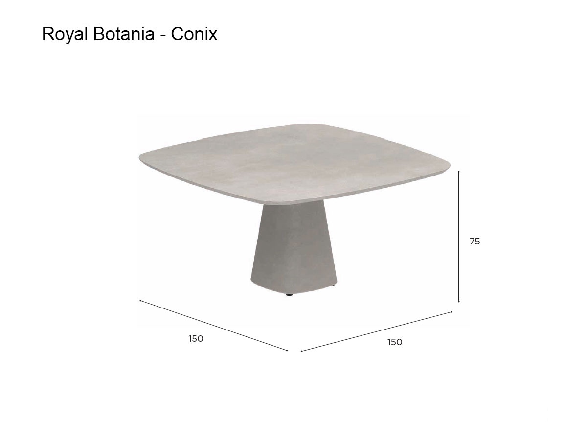 Royal Botania Conix Squircle Table