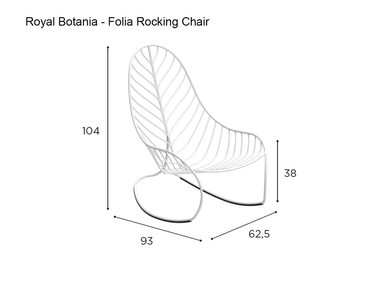 Royal Botania Folia Rocking Chair