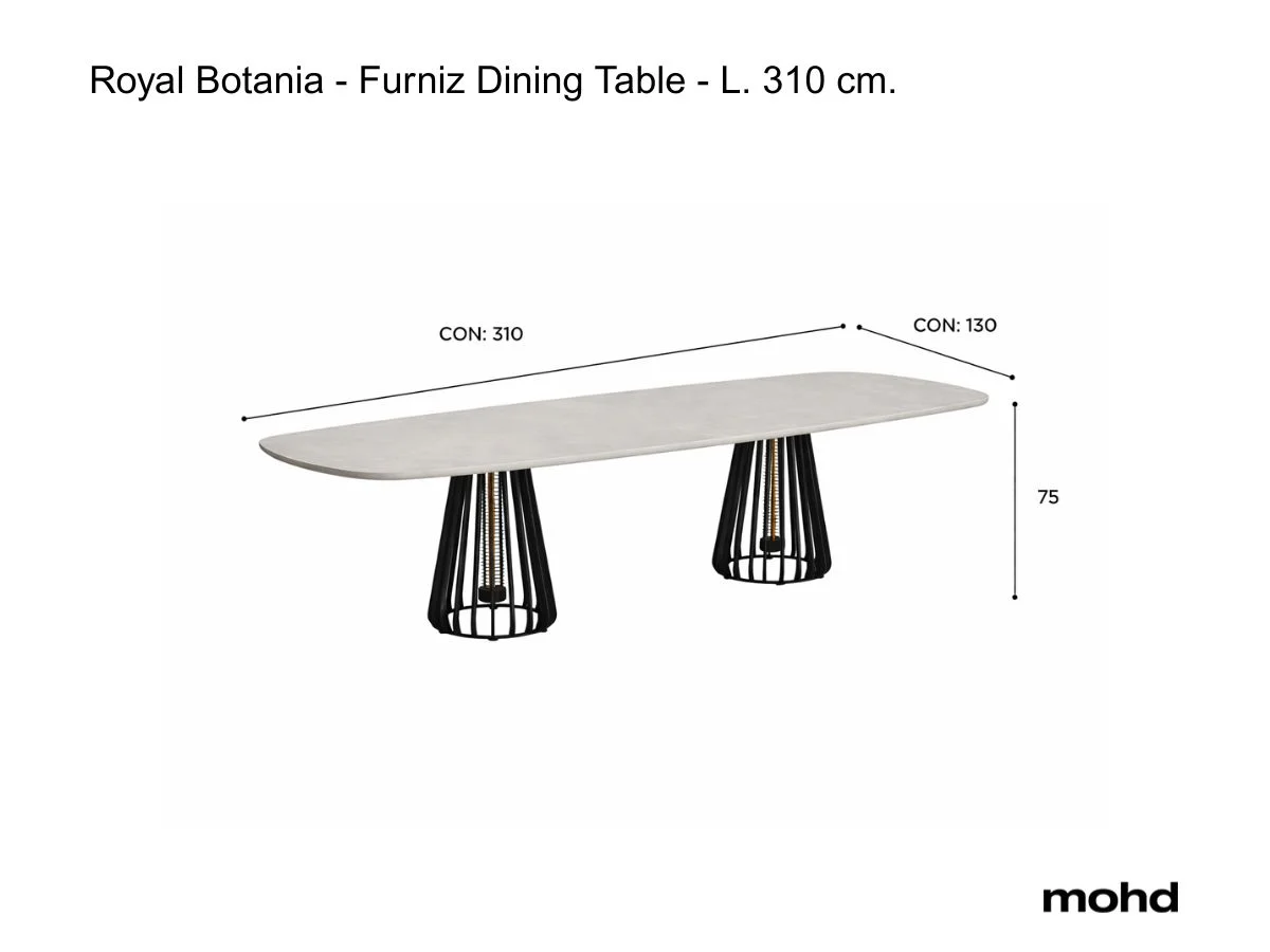 Royal Botania Furniz Dining Table L 310 Cm