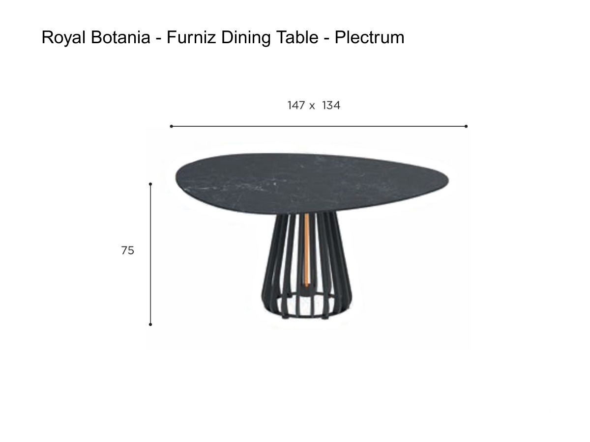 Royal Botania Furniz Dining Table Plectrum
