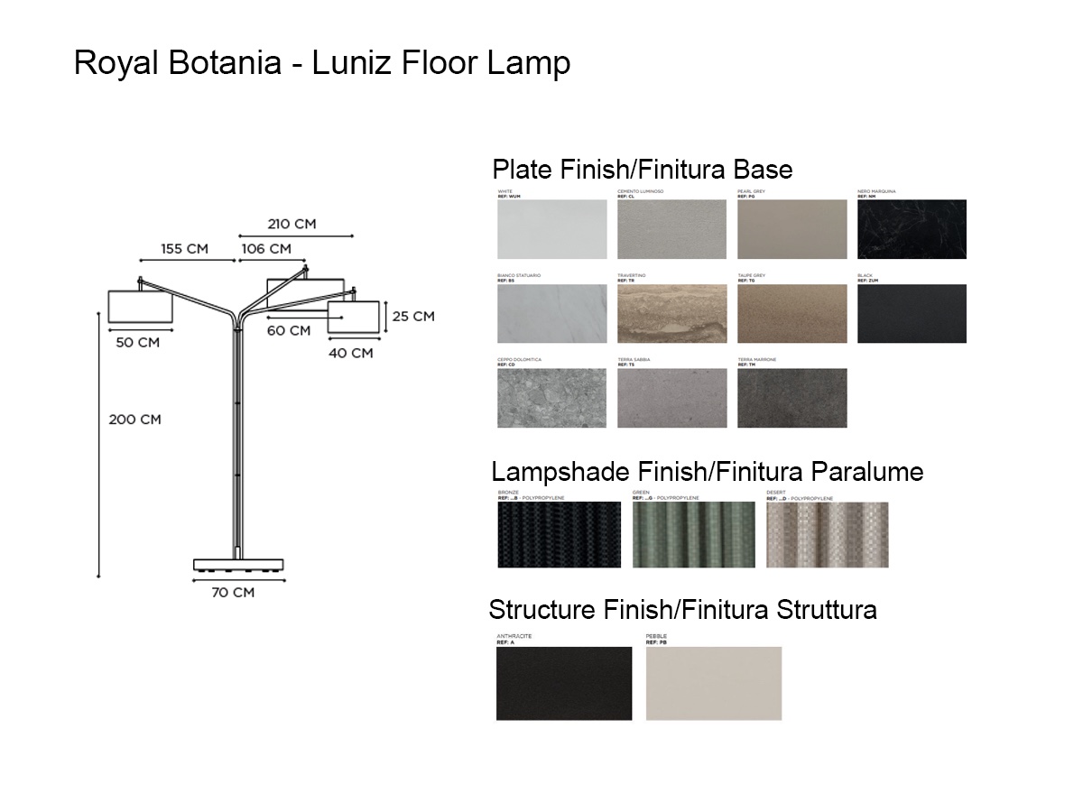 Royal Botania Luniz Floor Lamp