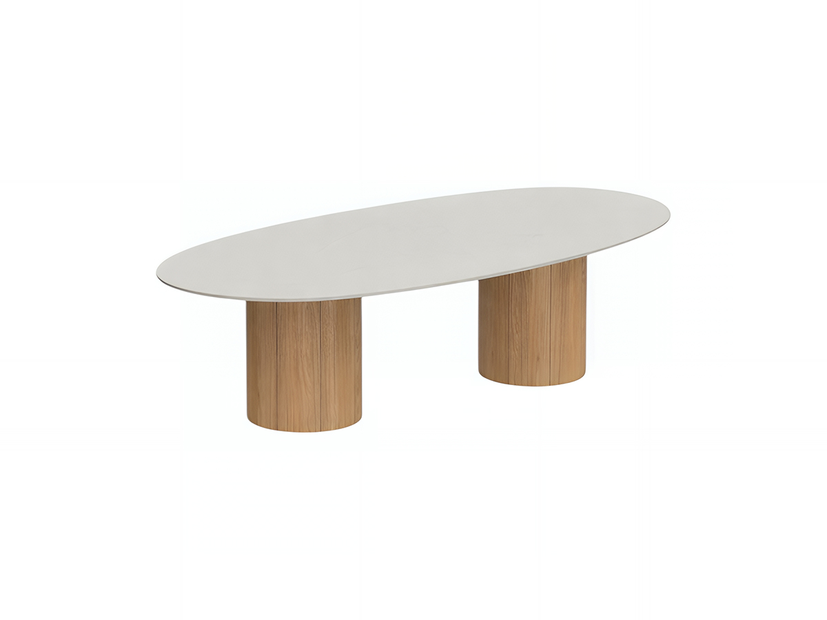 Royal Botania Regaliz Low Table Ellipse Concrete Top