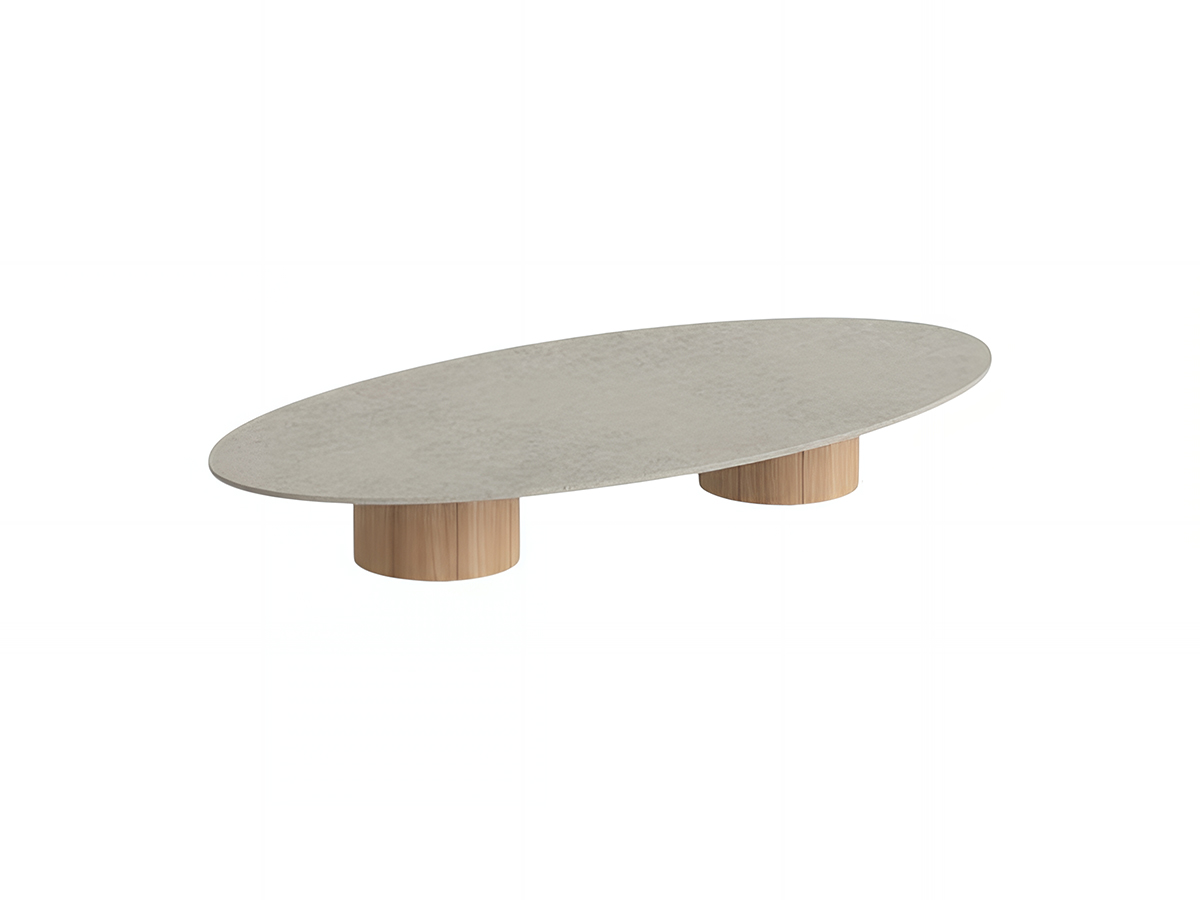 Royal Botania Regaliz Coffee Table Ellipse Concrete Top