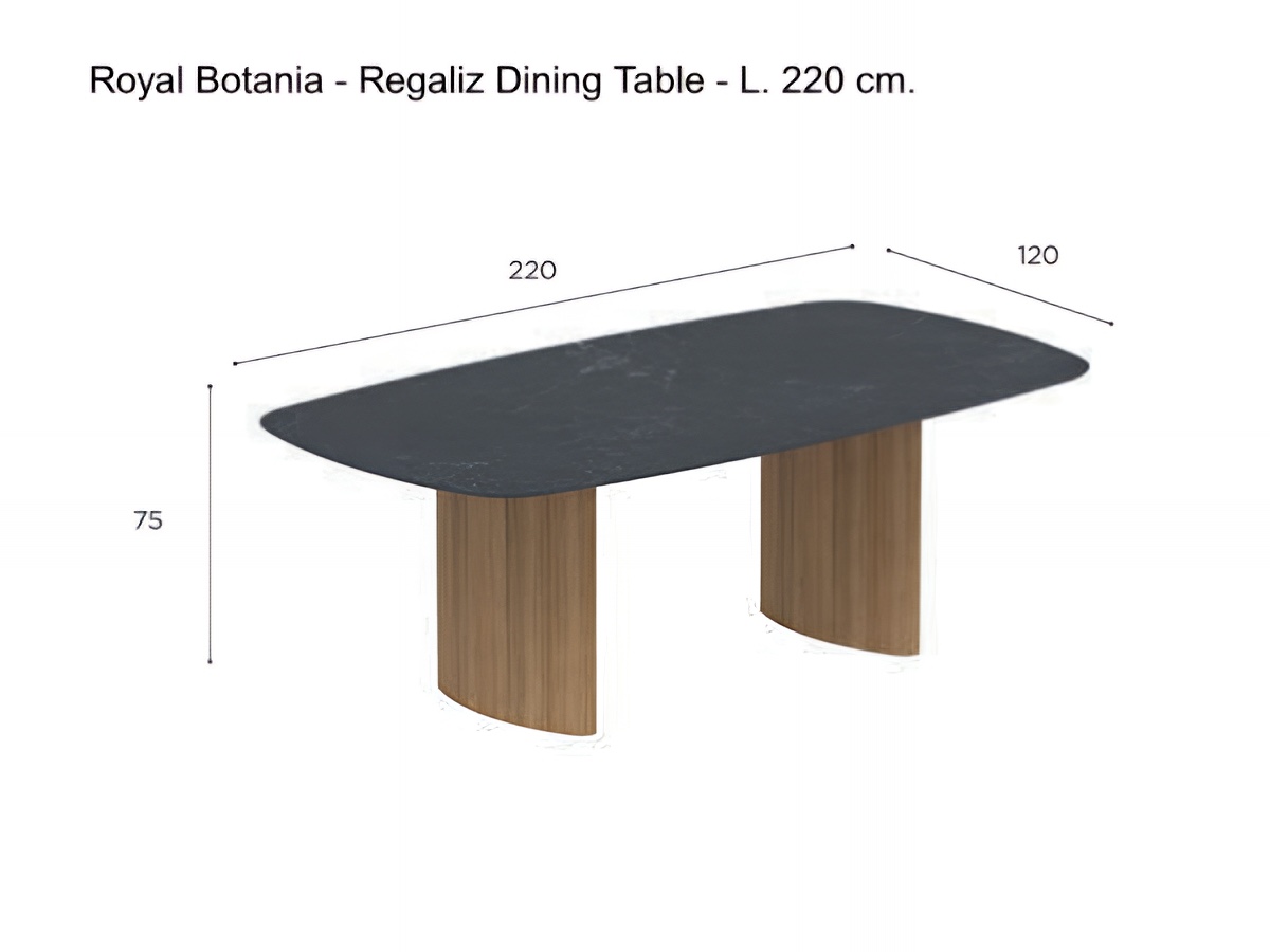 Royal Botania Regaliz Dining Table L 220 Cm