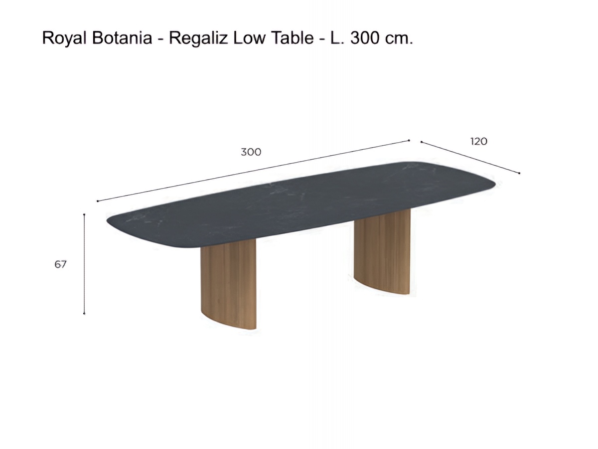 Royal Botania Regaliz Low Table L 300 Cm Teak