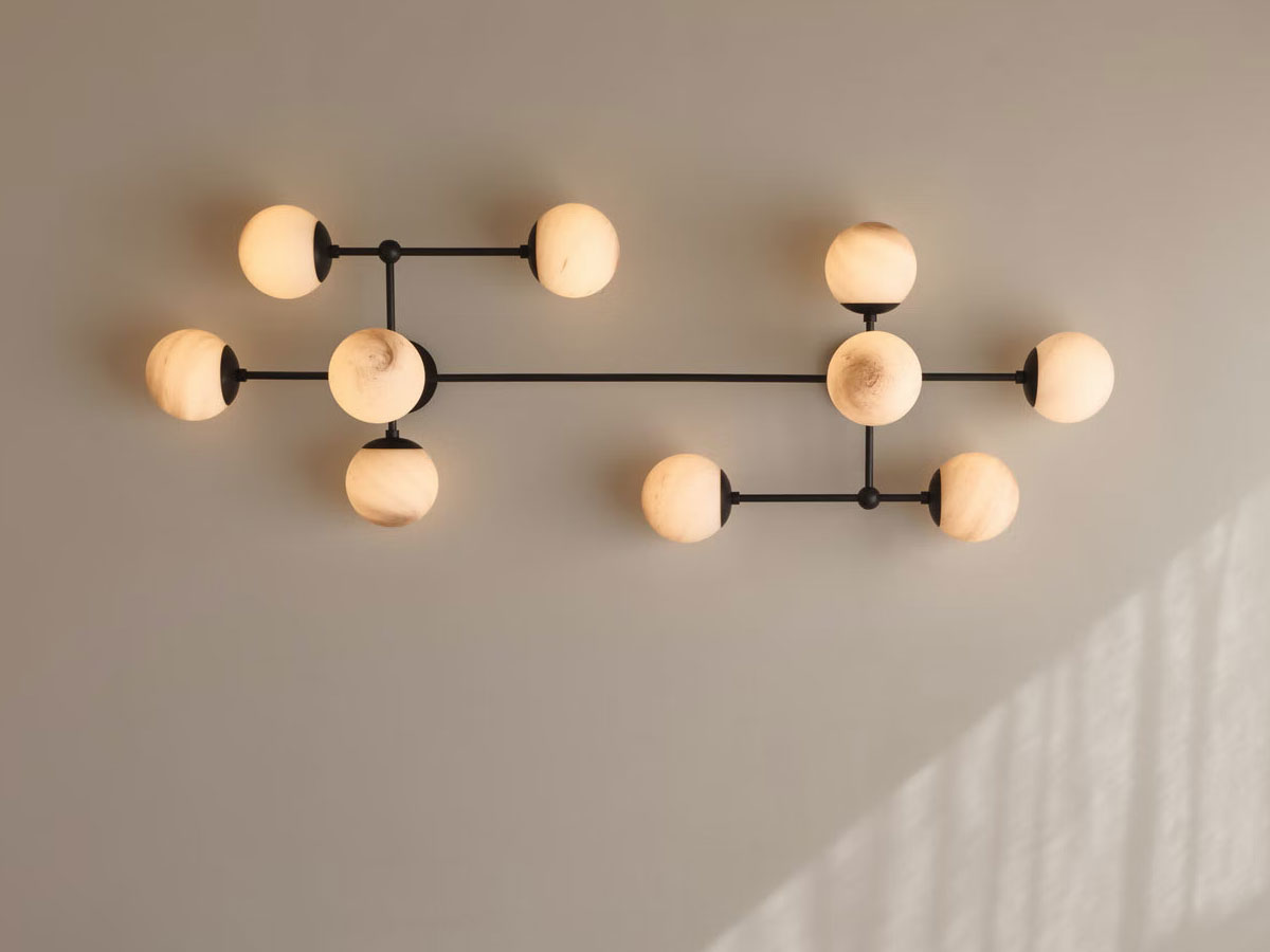 Schwung Armstrong Flush Mount Ceiling Wall Lamp