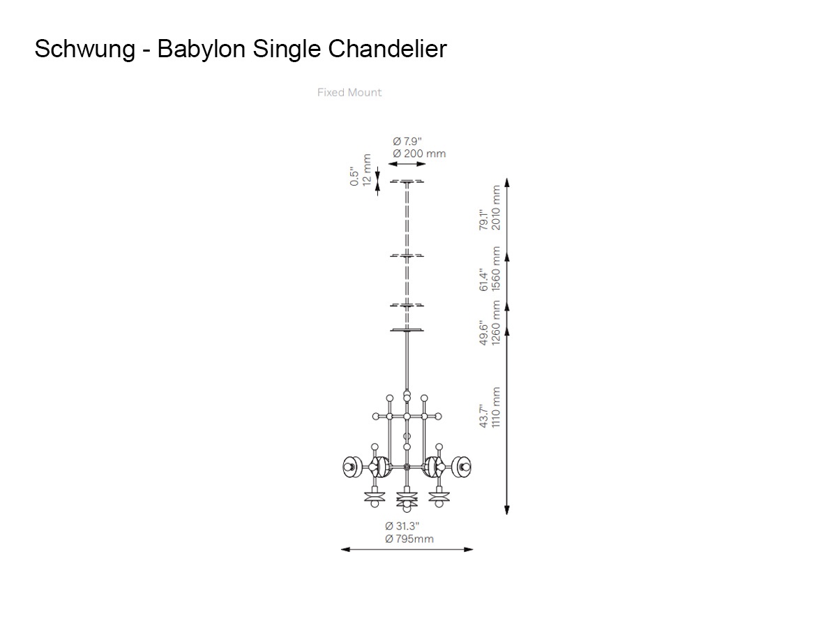 Schwung Babylon Chandelier
