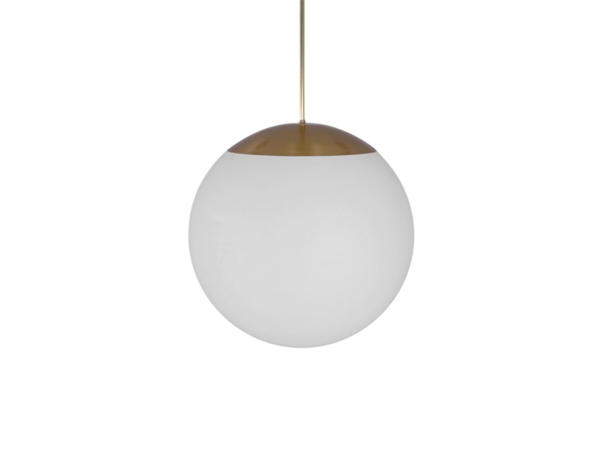 Schwung Glass Globe Opal Suspension Lamp O 60 Cm