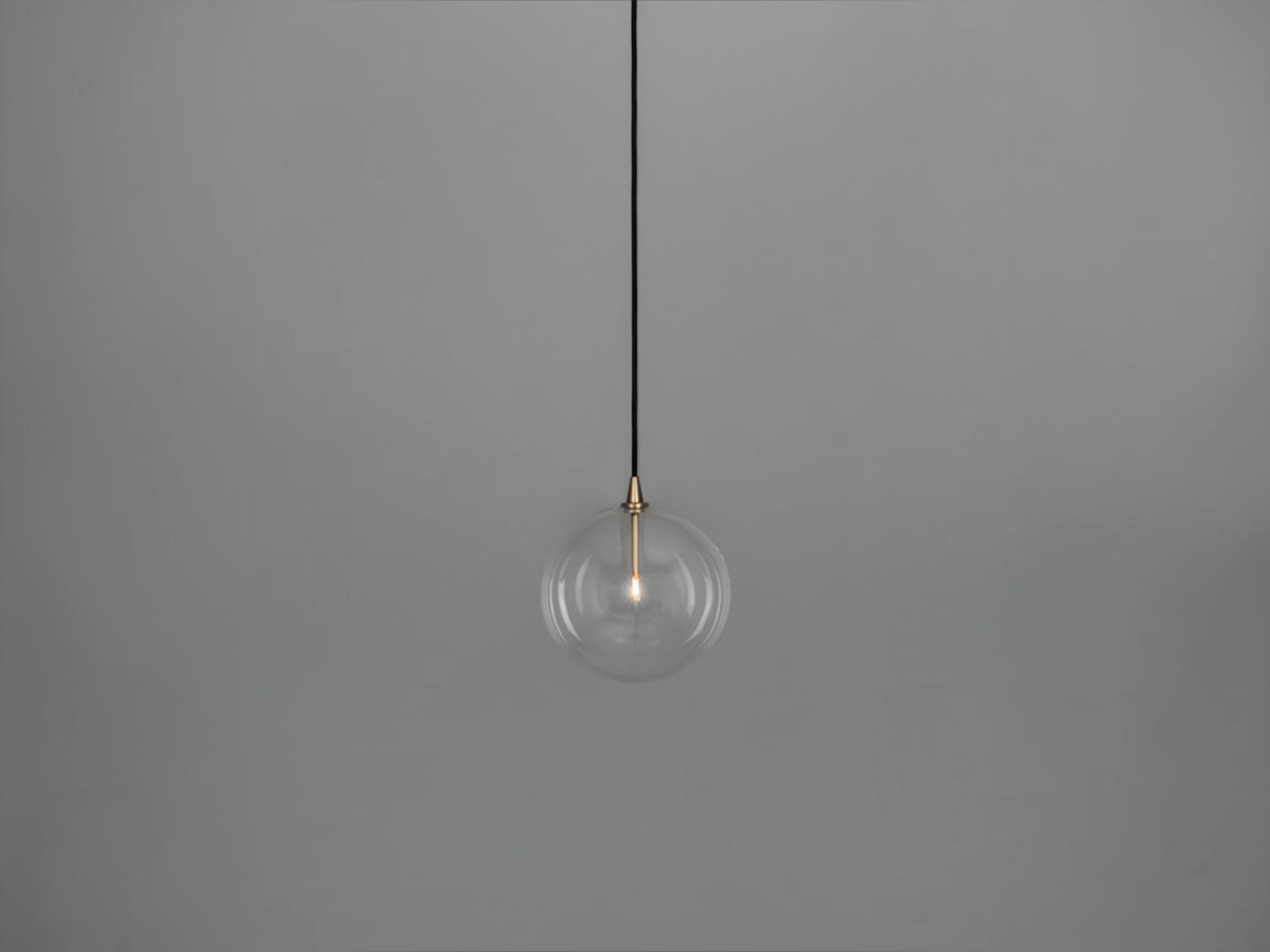 Schwung Glass Globe Suspension Lamp O 25 Cm