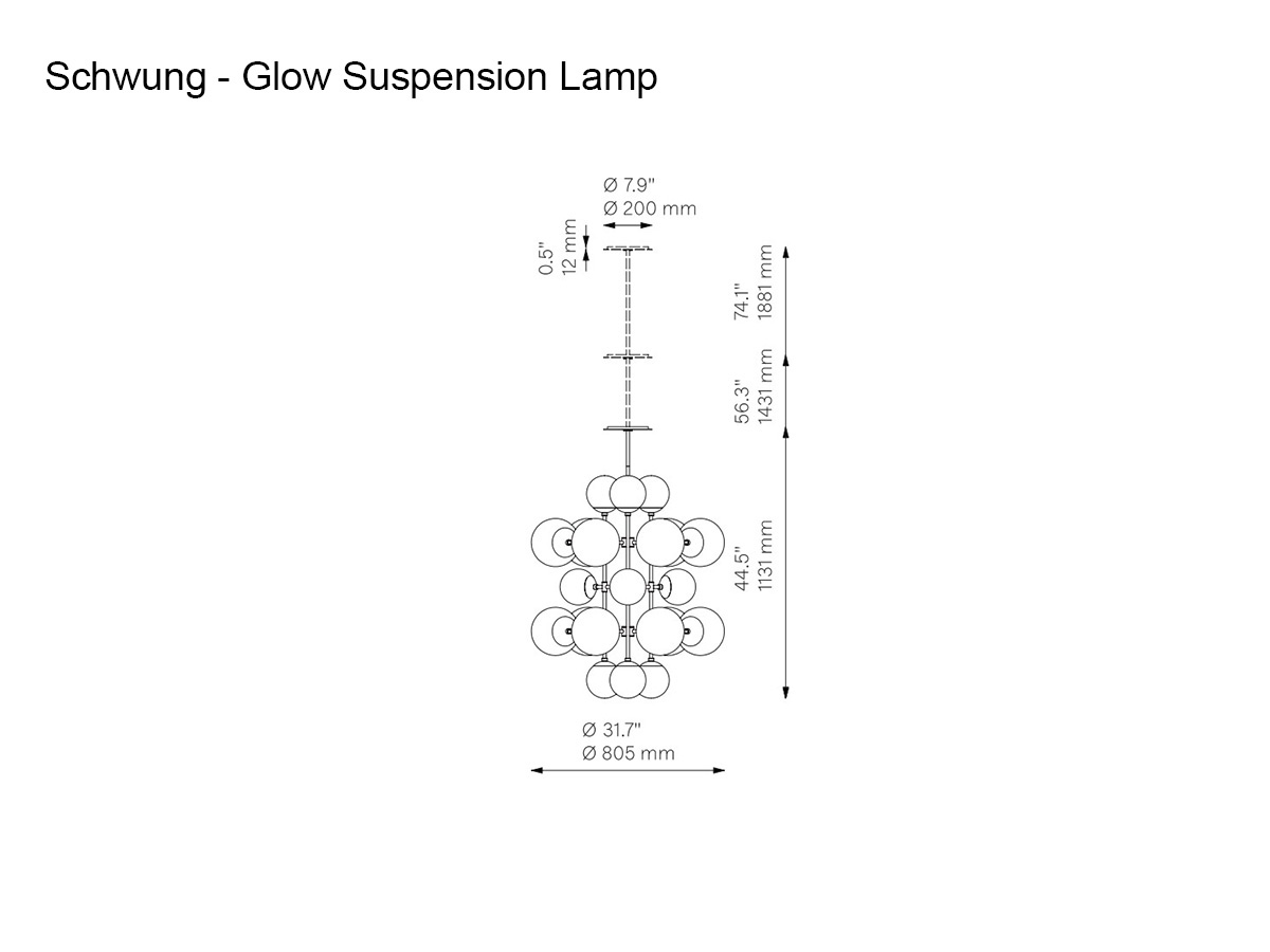 Schwung Glow Suspension Lamp