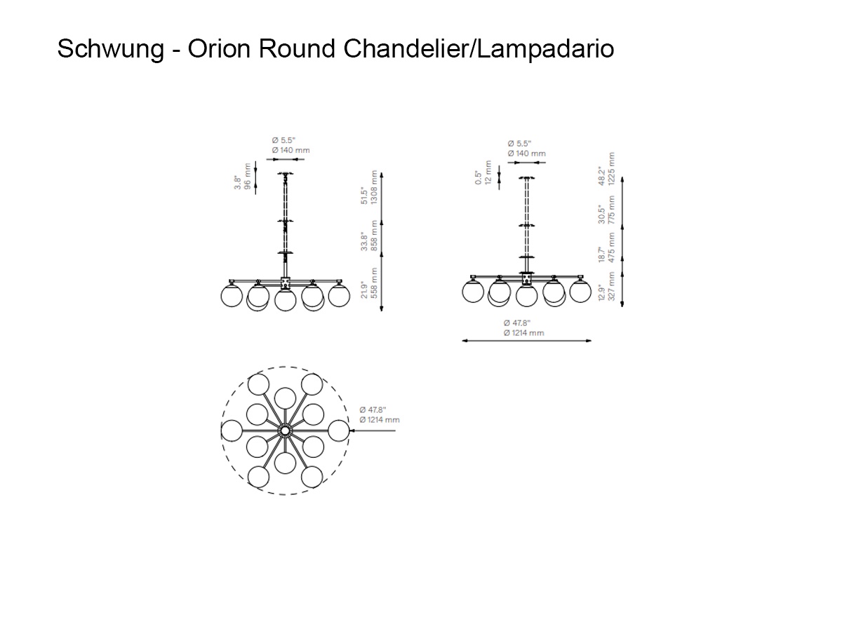 Schwung Orion Round Chandelier