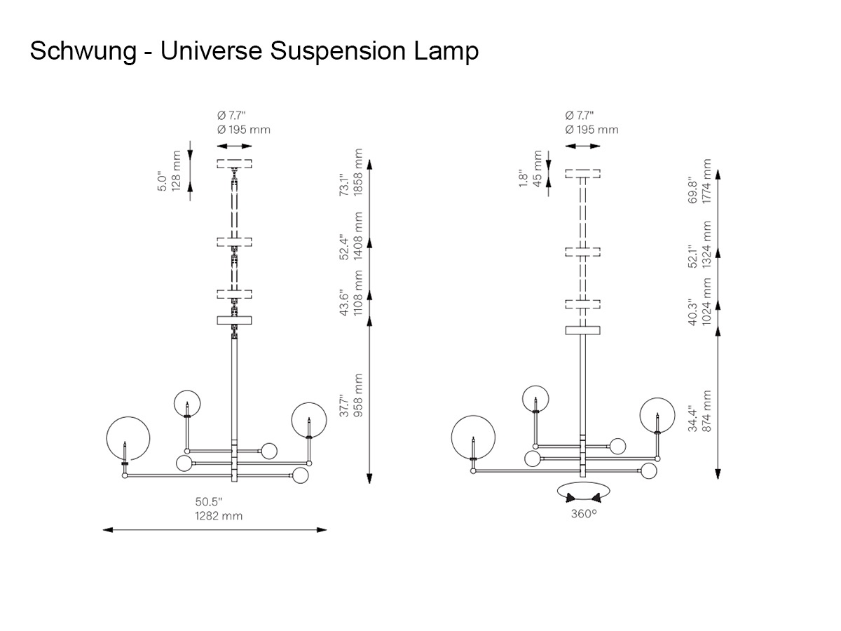 Schwung Universe B061 Suspension Lamp