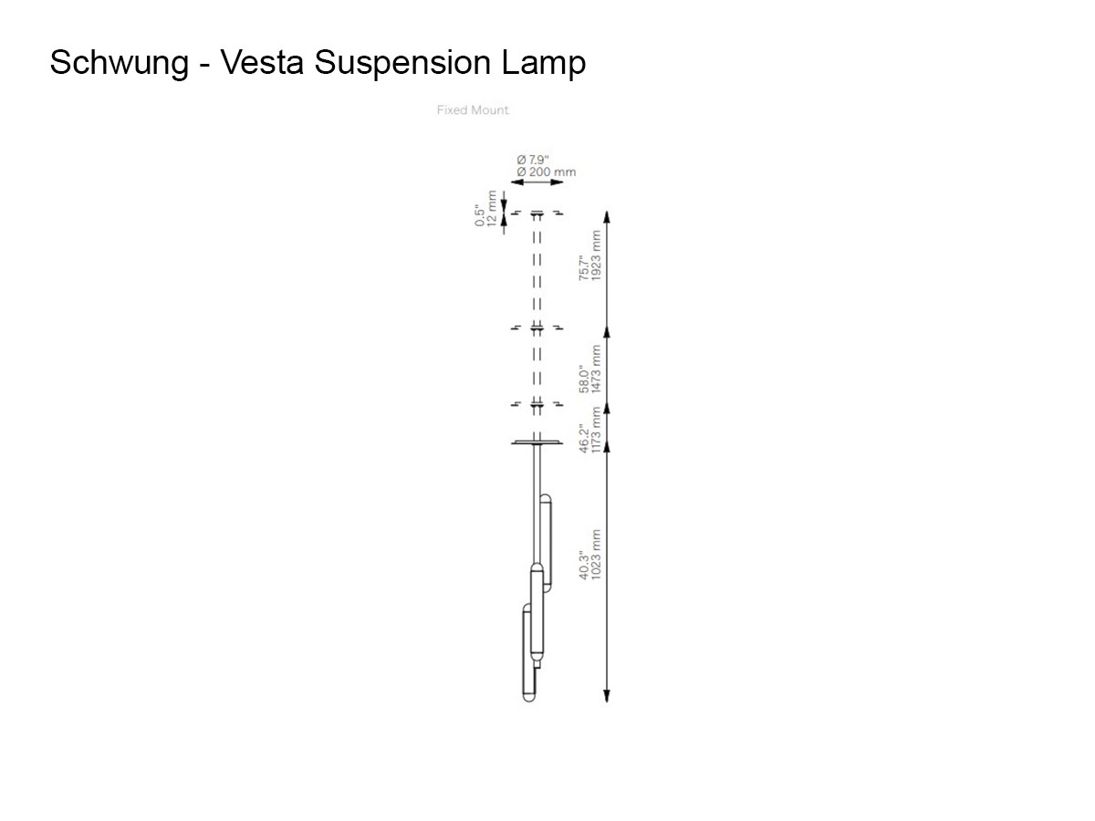 Schwung Vesta Suspension Lamp