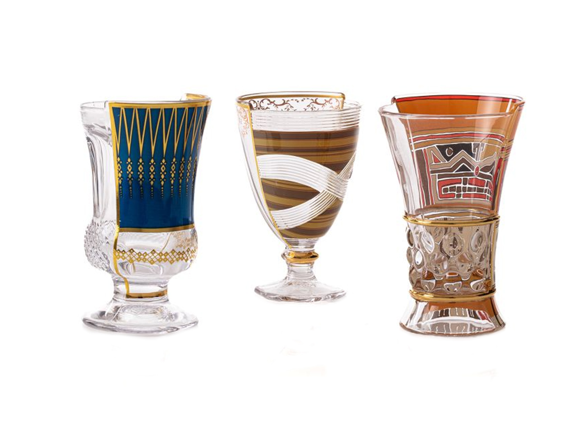 Стаканы Seletti Hybrid Pannotia, набор 3