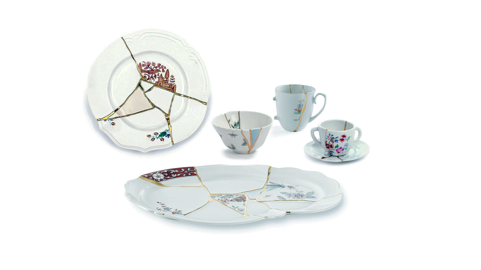 Столовый сервиз Seletti Kintsugi