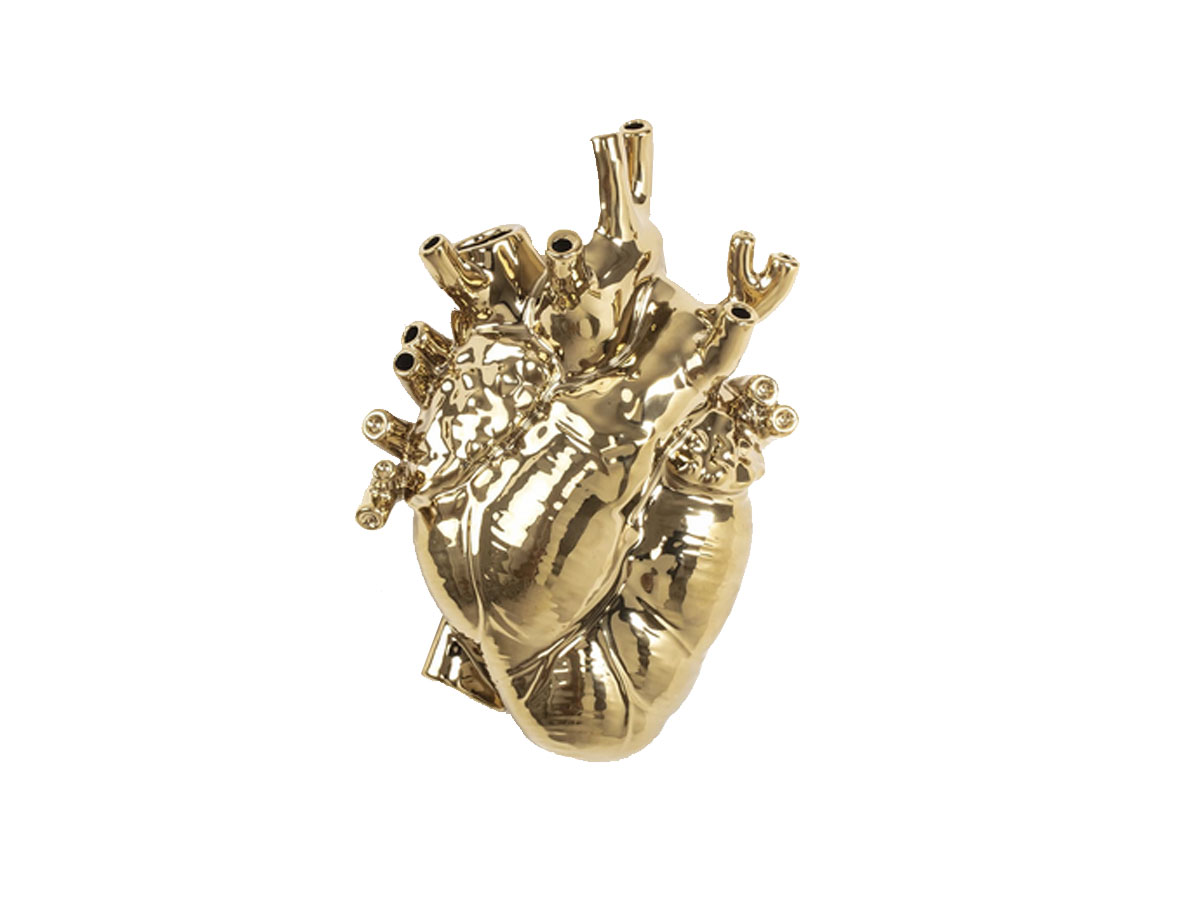 Ваза Seletti Love in Bloom Gold