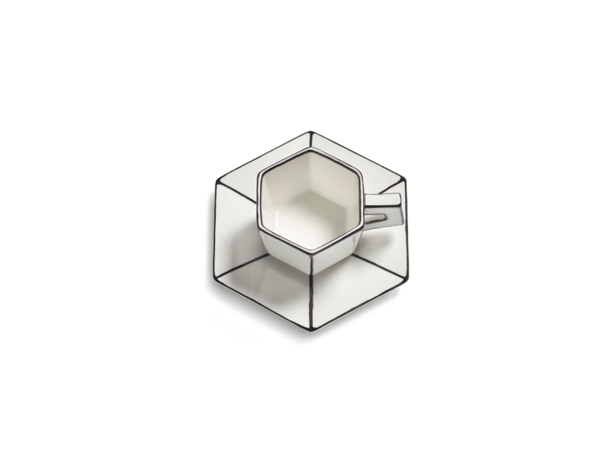 Чашка Serax Carte Blanche, кофе эспрессо с блюдцем