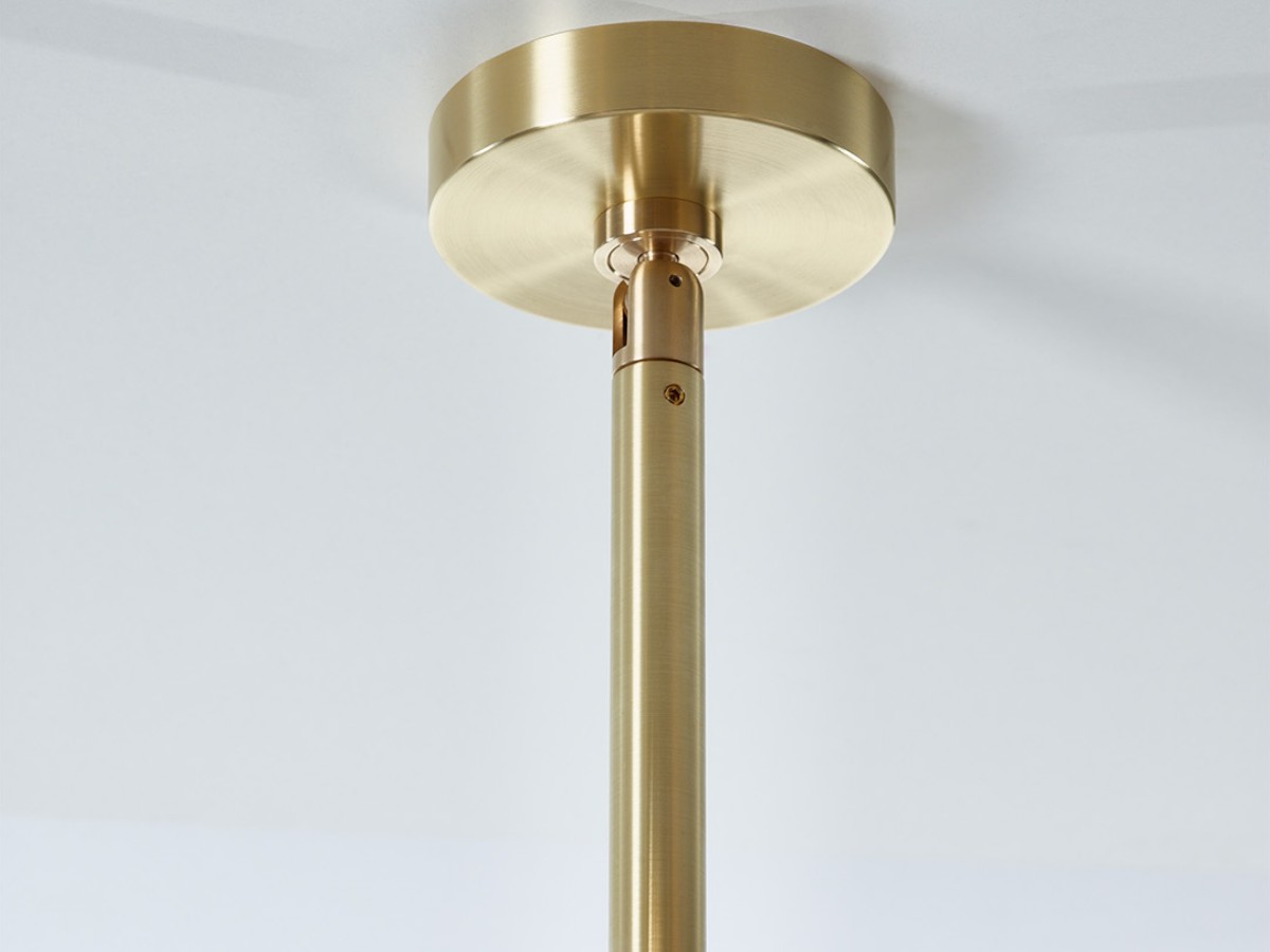 SkLO Angle 10 Suspension Lamp Brushed Brass