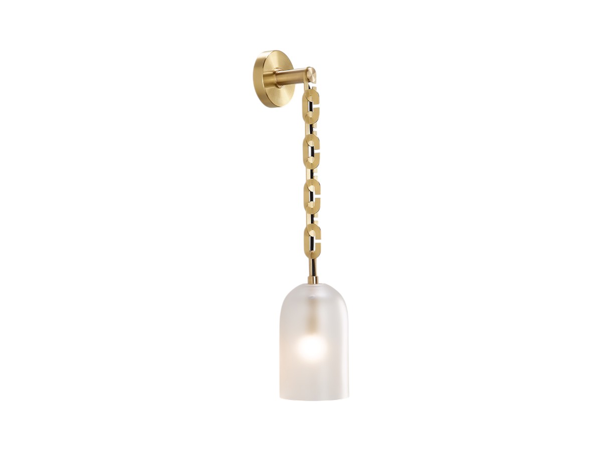 SkLO Dome Wall Lamp Brushed Brass
