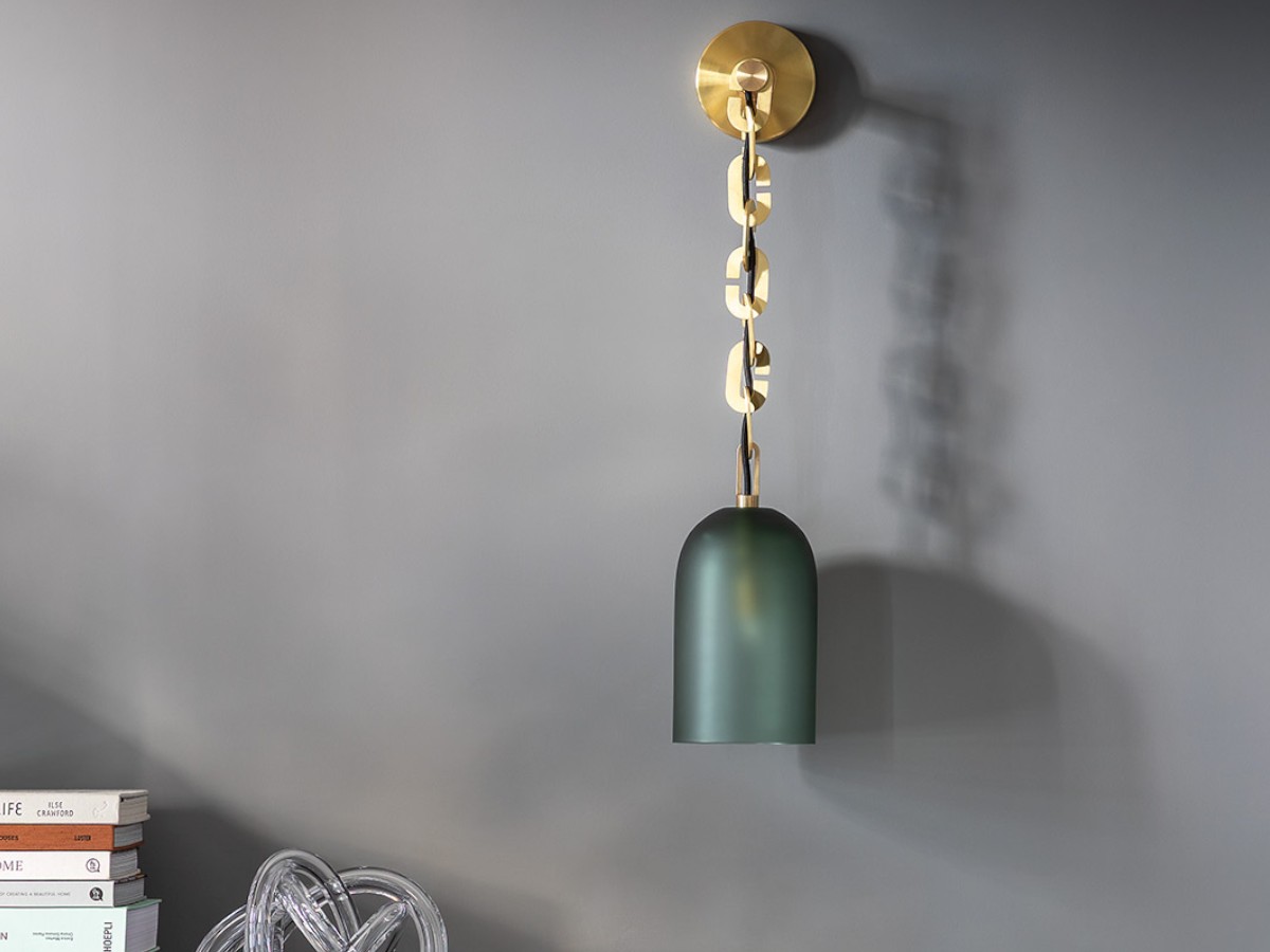 SkLO Dome Wall Lamp Brushed Brass