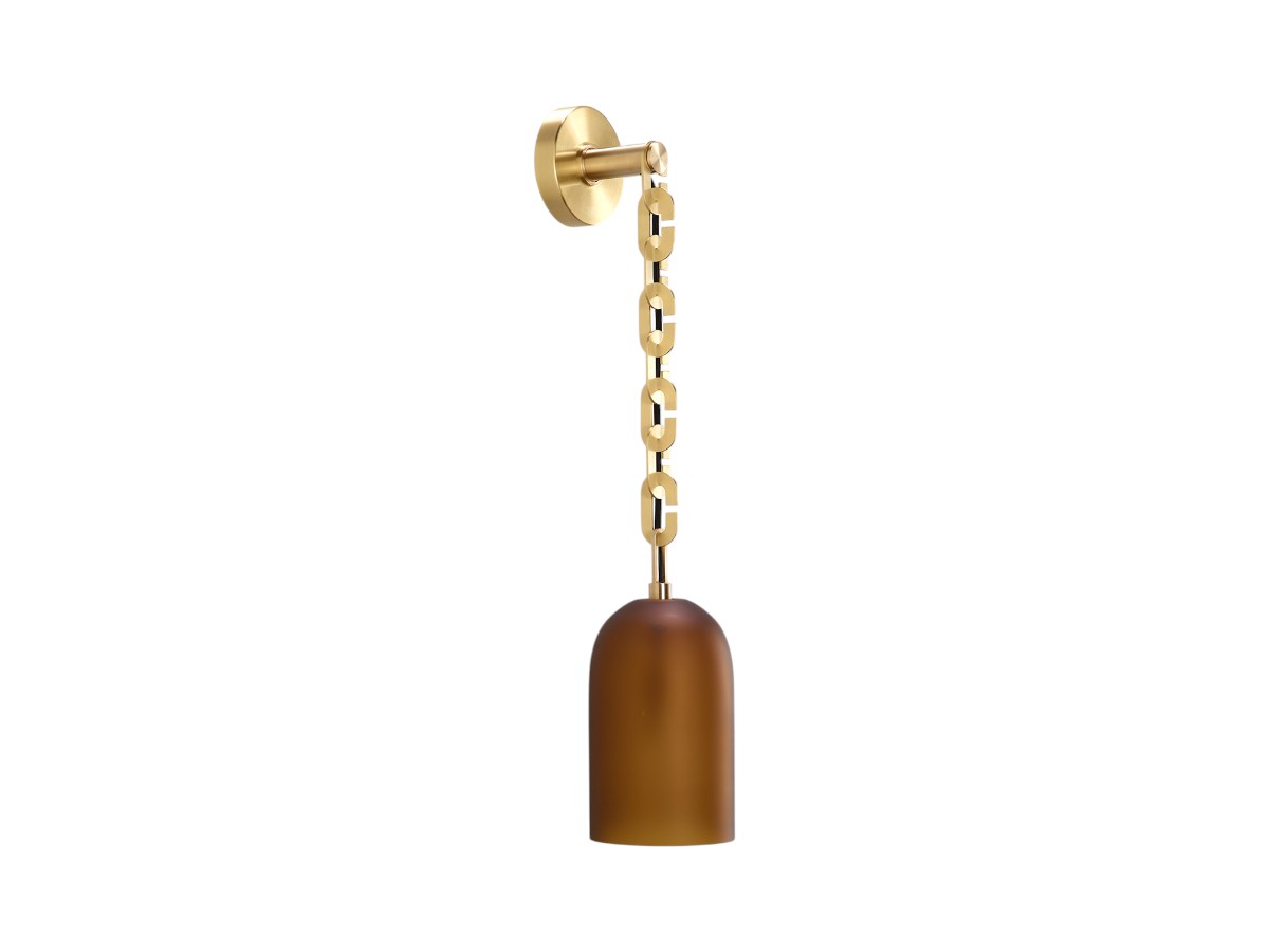 SkLO Dome Wall Lamp Brushed Brass