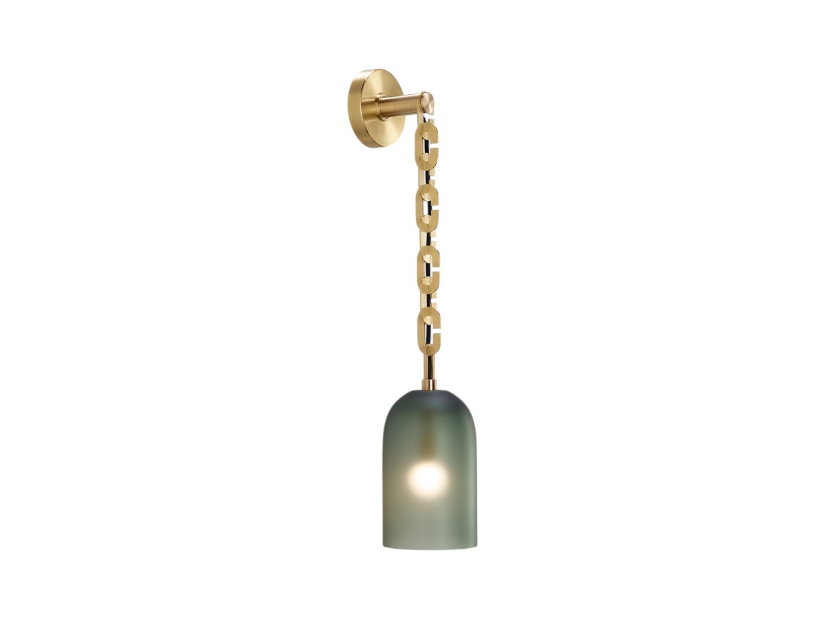 SkLO Dome Wall Lamp Brushed Brass