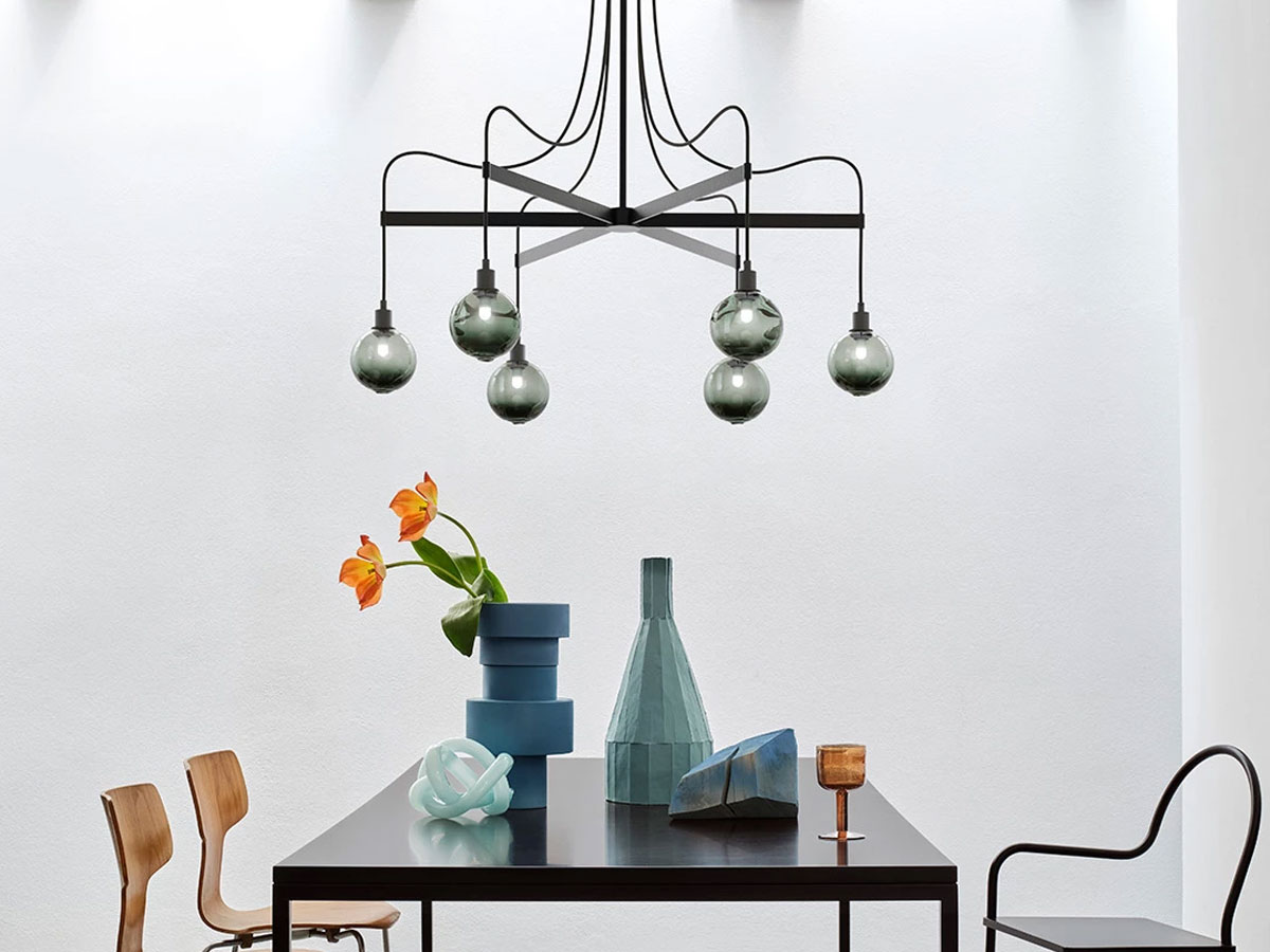 SkLO Drape Arm 6 Suspension Lamp