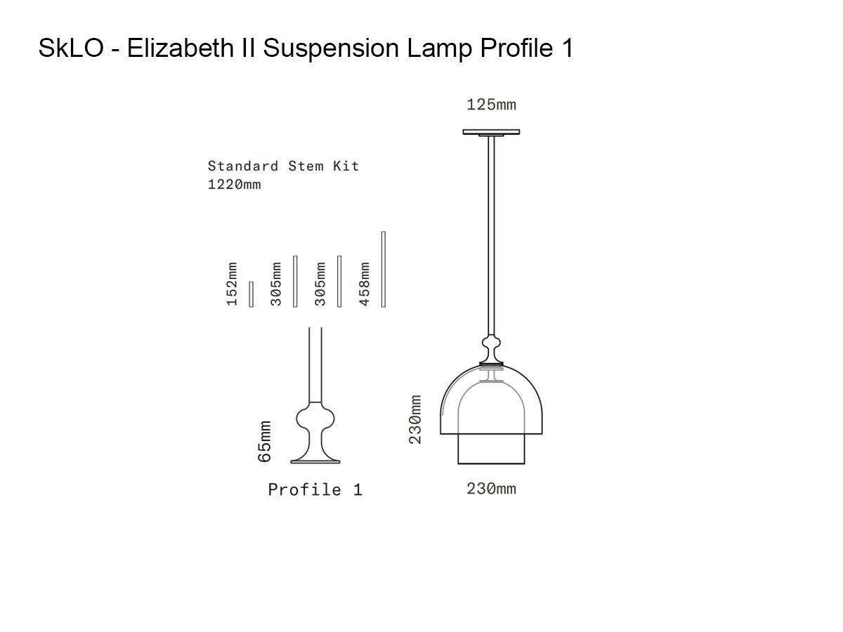 SkLO Elizabeth Ii Suspension Lamp Profile 1