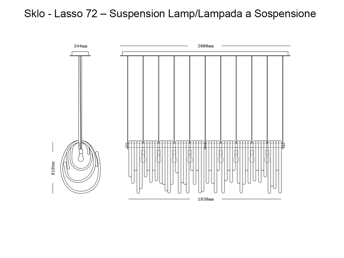 SkLO Lasso 72 Suspension Lamp